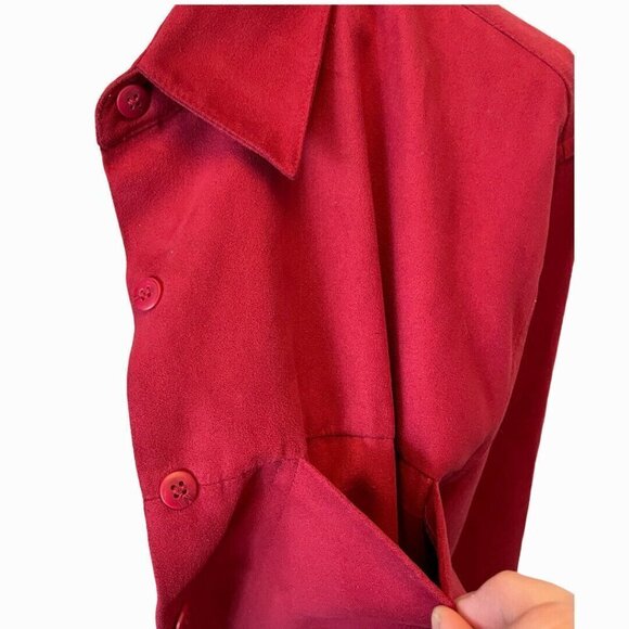 Northern Reflections Red Soft Button Up Shirt - Picture 8 of 10